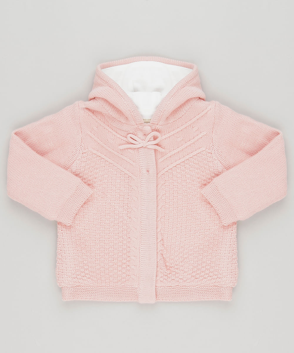 Capa-Infantil-com-Capuz-em-Trico-Manga-Longa-Rosa-8924001-Rosa_1