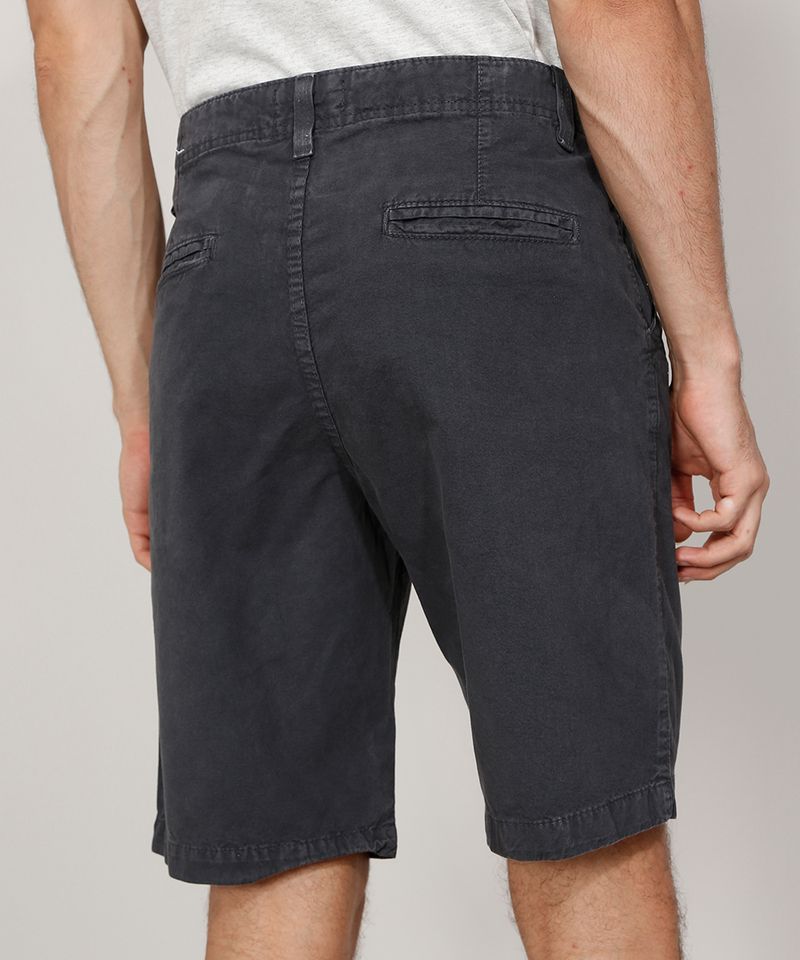 Bermuda-Masculina-de-Sarja-Reta-Chino-Chumbo-9975438-Chumbo_4