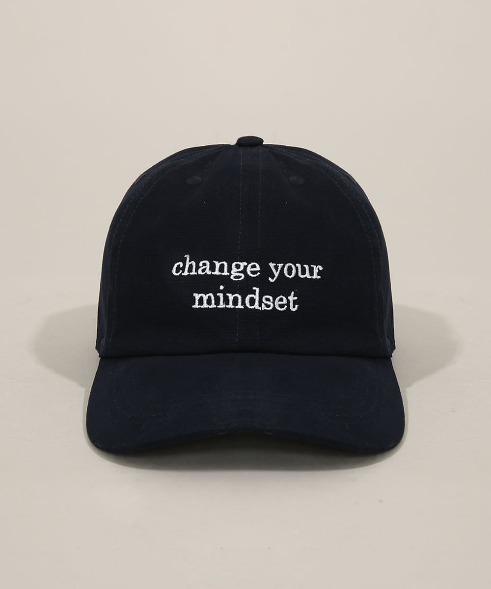 Boné com bordado <em>Change your mindset</em>