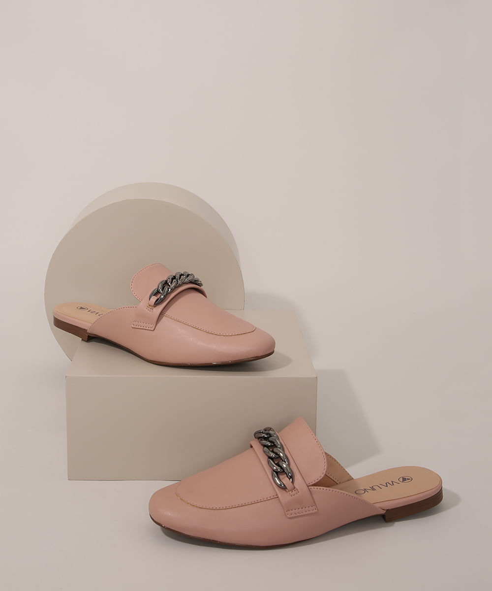 Mule-Feminino-com-Corrente-Via-Uno-Rosa-9983612-Rosa_1