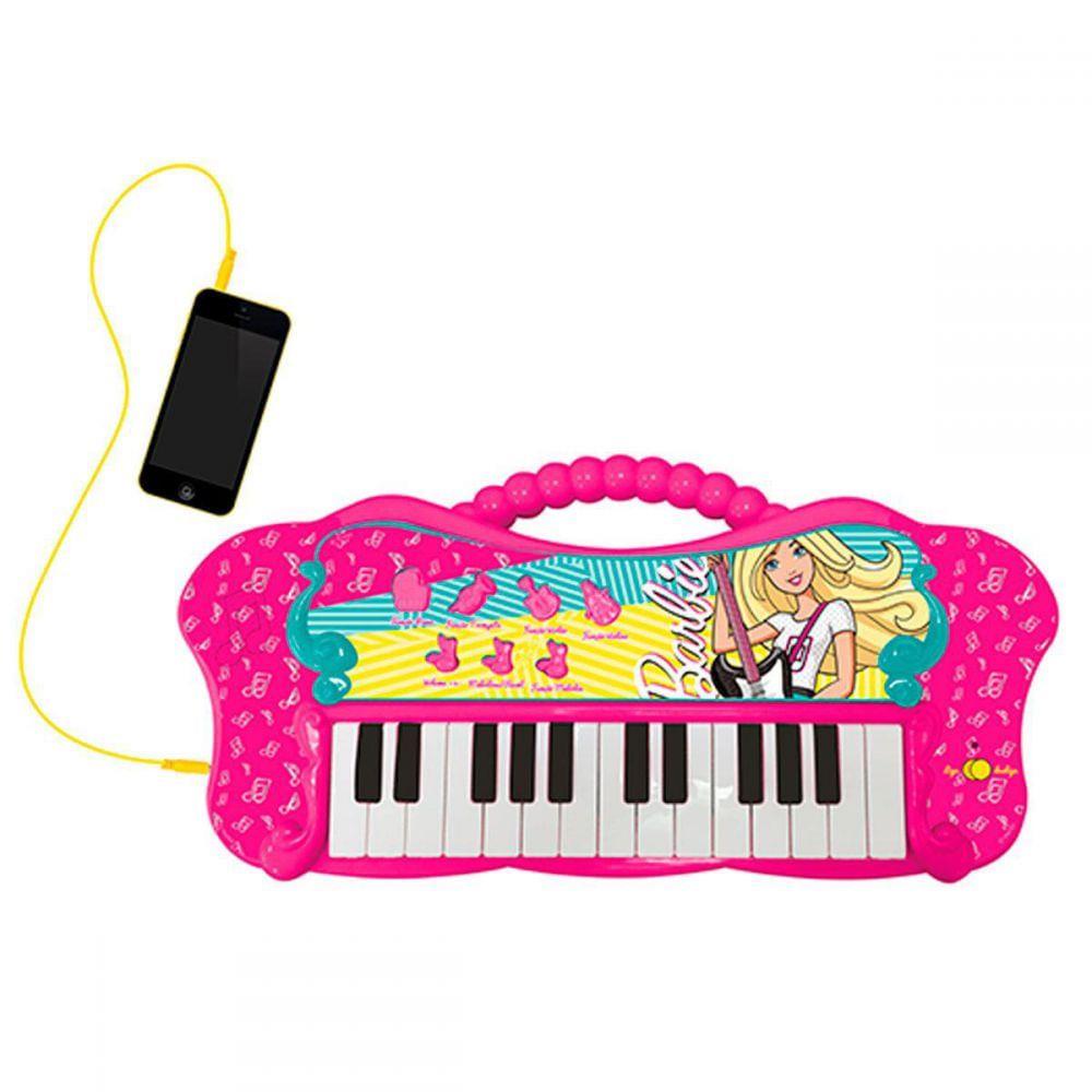 Brinquedo Piano Eletrônico Rosa Teclado Infantil Menina Azul