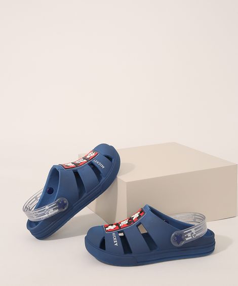 Babuche Infantil Grendene Mickey Azul Marinho