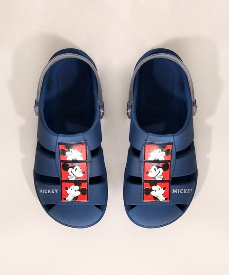 Babuche Infantil Grendene Mickey Azul Marinho