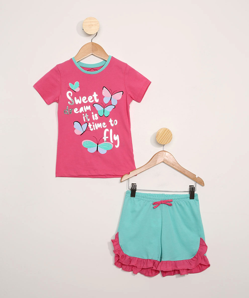 Pijama-Infantil-Manga-Curta-Borboletas-Rosa-9966414-Rosa_1