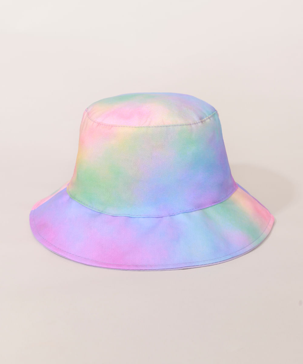 C&A chapéu juvenil bucket hat com bordado preto 