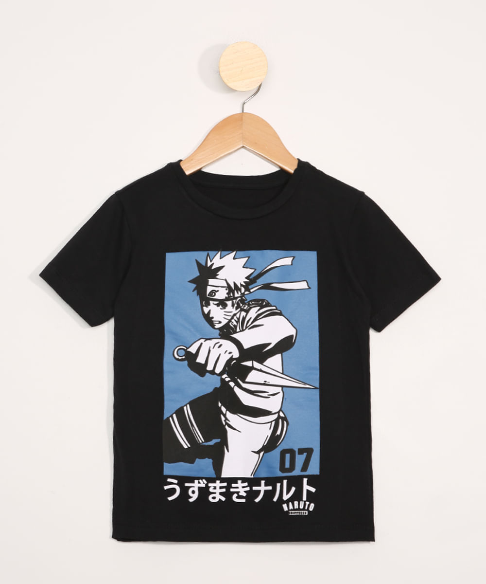 camisa naruto infantil