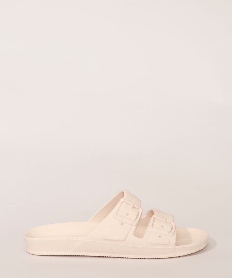 Rasteirinha-Feminina-Oneself-com-Textura-de-Fivela-Bege-9985944-Bege_5
