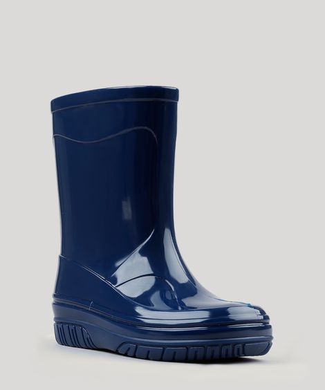 Bota Infantil Galocha Cano Médio Azul Marinho