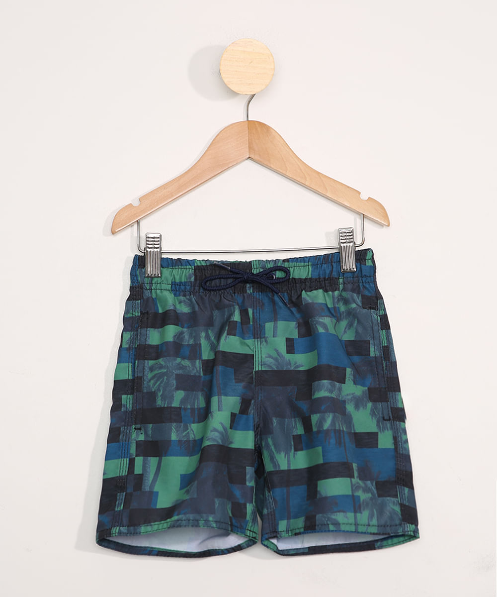 Bermuda-Surf-Infantil-Estampada-Geometrica-com-Cordao-Verde-9979504-Verde_1