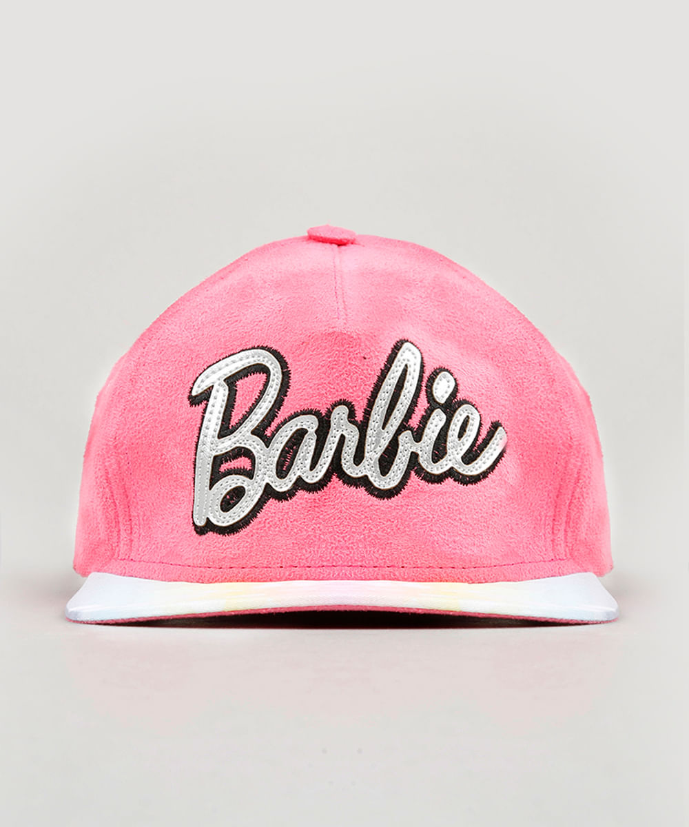 Bone-Infantil-Barbie-com-Suede-Rosa-9057684-Rosa_1