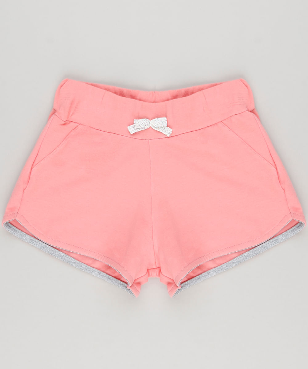Short-Infantil-em-Algodao---Sustentavel-com-Laco-Rosa-Claro-9146244-Rosa_Claro_1