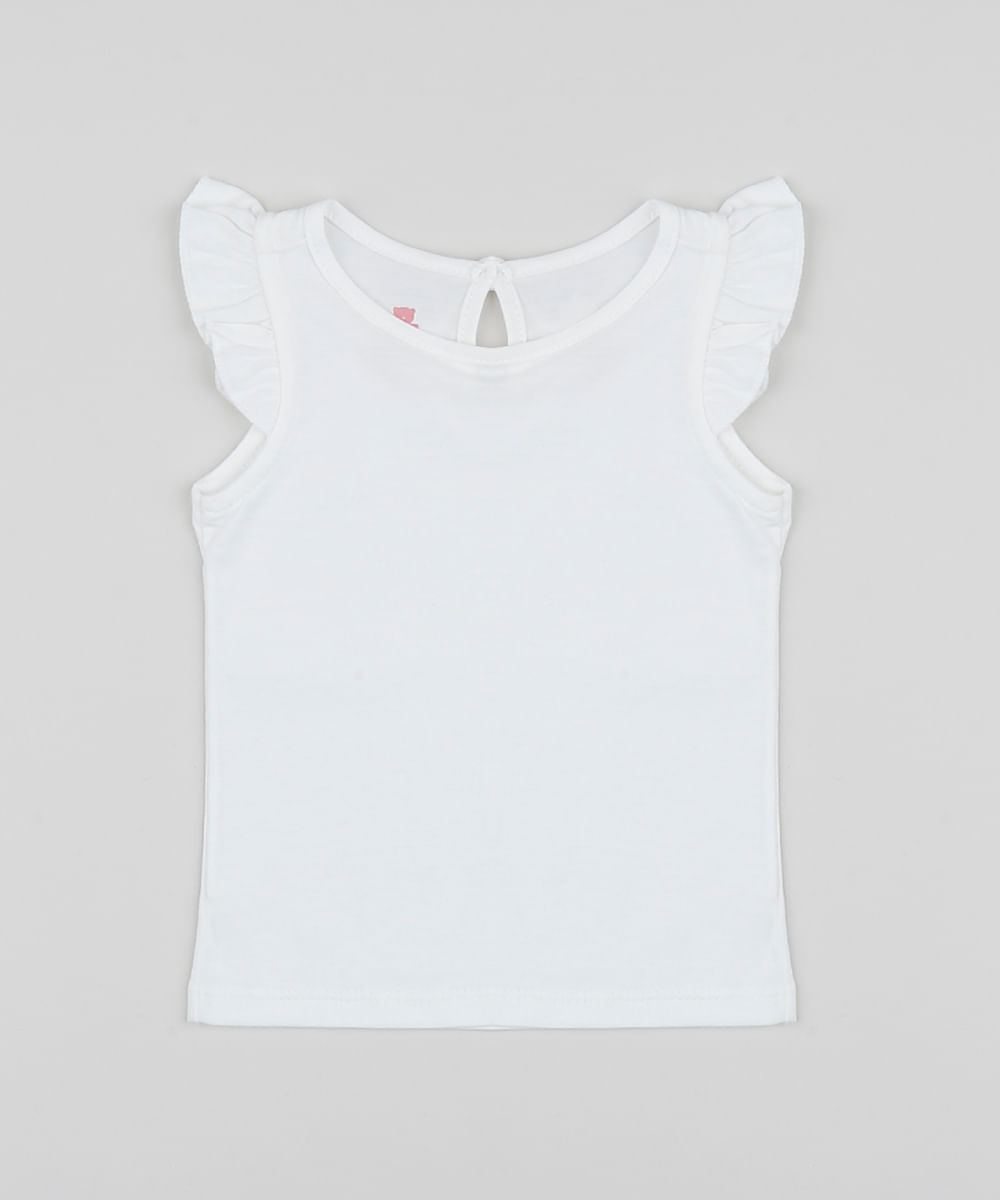 blusa de tirantes blanca