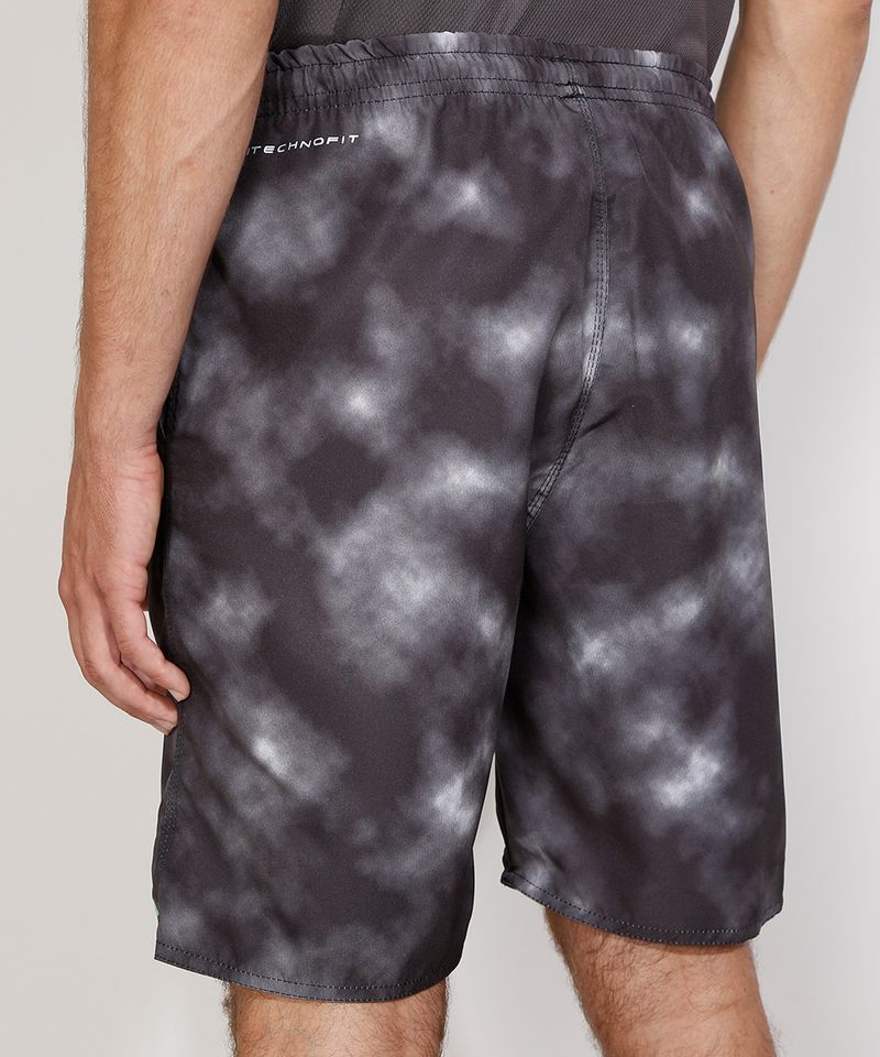 Bermuda-Masculina-Esportiva-Ace-Estampada-com-Bolsos-e-Cordao-Preta-9943473-Preto_1_2