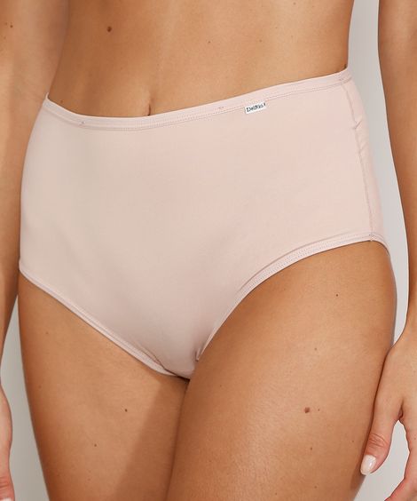 Kit de 2 Calcinhas DelRio Caleçon Cintura Alta Multicor