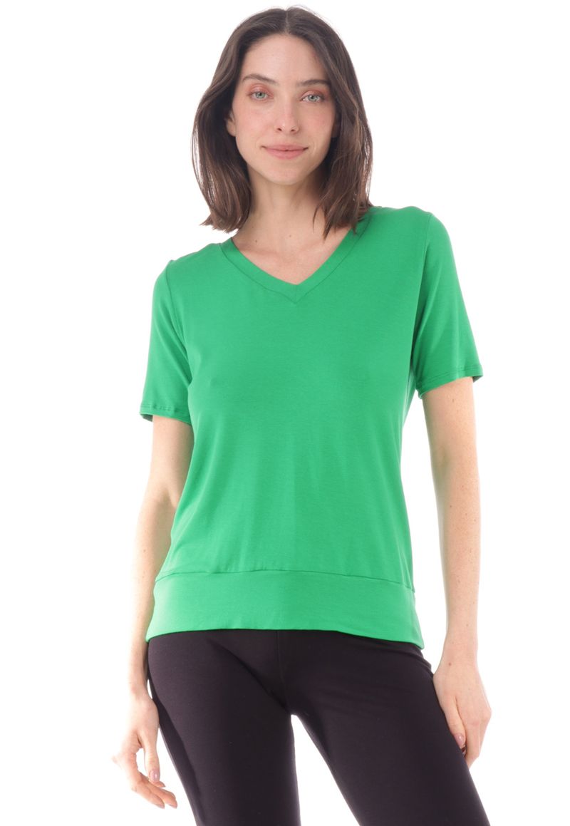 Blusa Básica Decote Costas