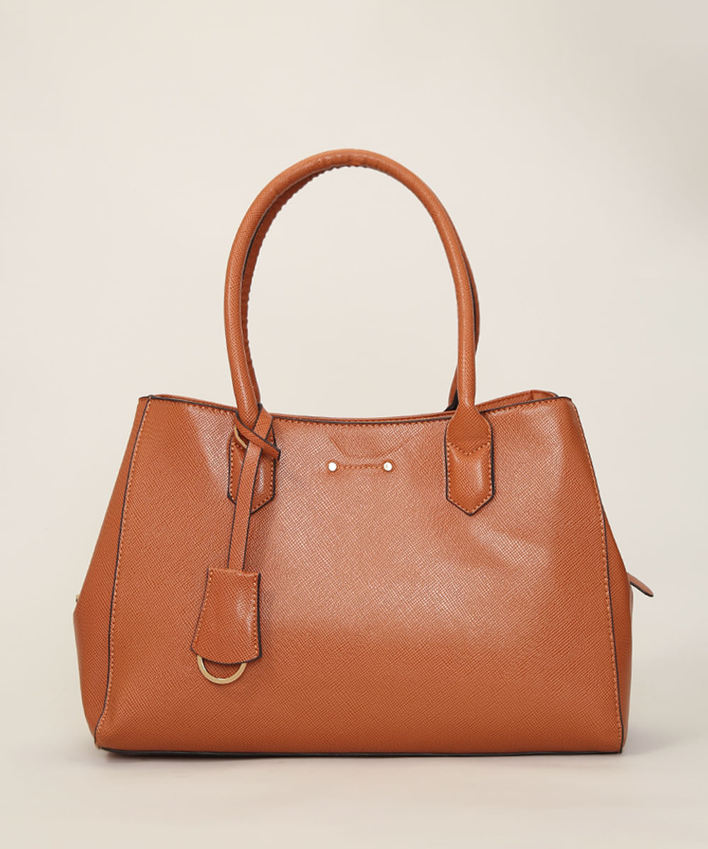 Bolsa feminina grande estruturada 