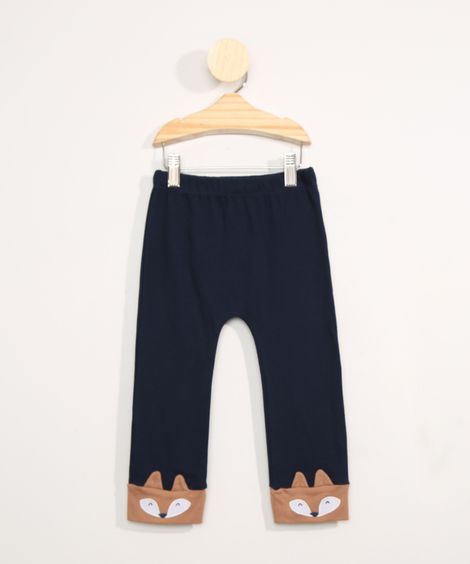 Calça Infantil Raposinha Azul Marinho