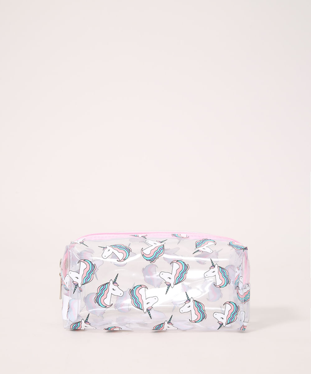 Necessaire-Feminina-Retangular-Estampada-de-Unicornios-Rosa-9978156-Rosa_1