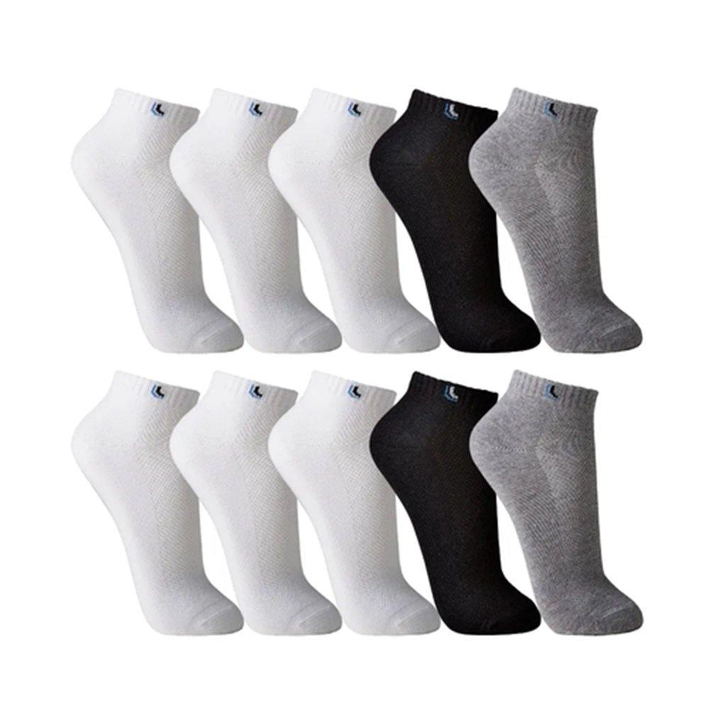 Meia Lupo Especial Walk Kit c/ 10 Pares 03225-960-0901 Cinza e Preto Menor preço em Meia Lupo Especial Walk Kit c/ 10 Pares 03225-960-0901 Cinza e Preto
