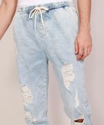 Calca-Jeans-Masculina-Jogger-Slim-Destroyed-Marmorizada-com-Cordao-Azul-Claro-9978687-Azul_Claro_5
