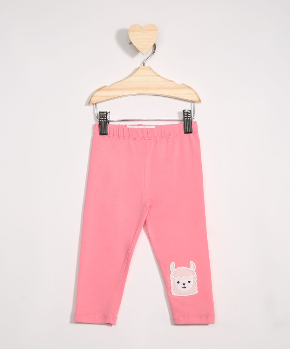 Calca-Legging-Infantil-Lhama-com-Bordado-Rosa-9970957-Rosa_1
