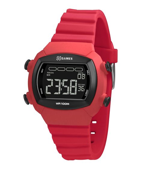 Relógio Analógico X-Games Feminino - XLPPD051 PXRX  VERMELHO
