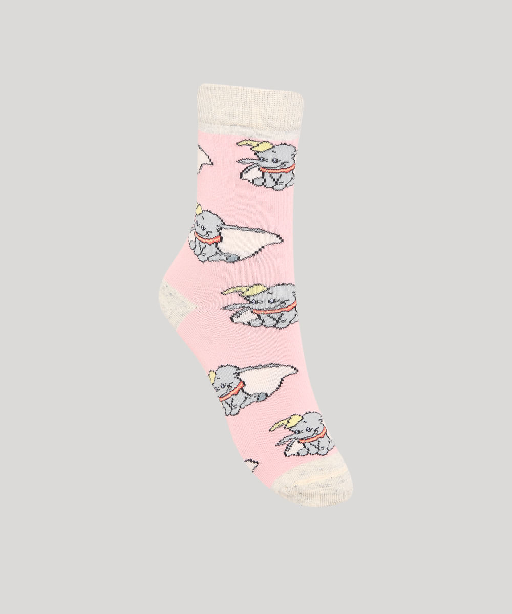 Meia-Feminina-Cano-Alto-Estampada-Dumbo-Rosa-9984666-Rosa_1