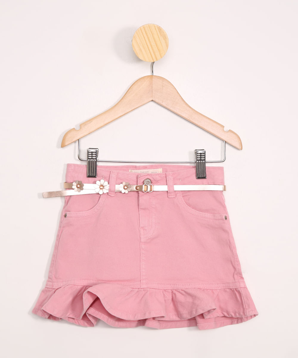 Saia-Infantil-de-Sarja-com-Babados-e-Cinto-Rosa-9979324-Rosa_1
