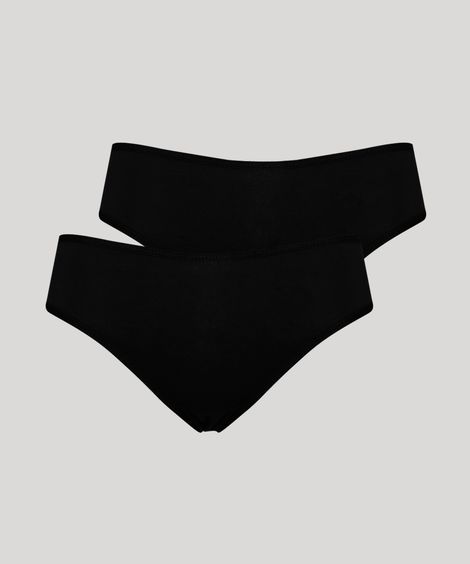 Kit de 2 Calcinhas Biquíni Preto