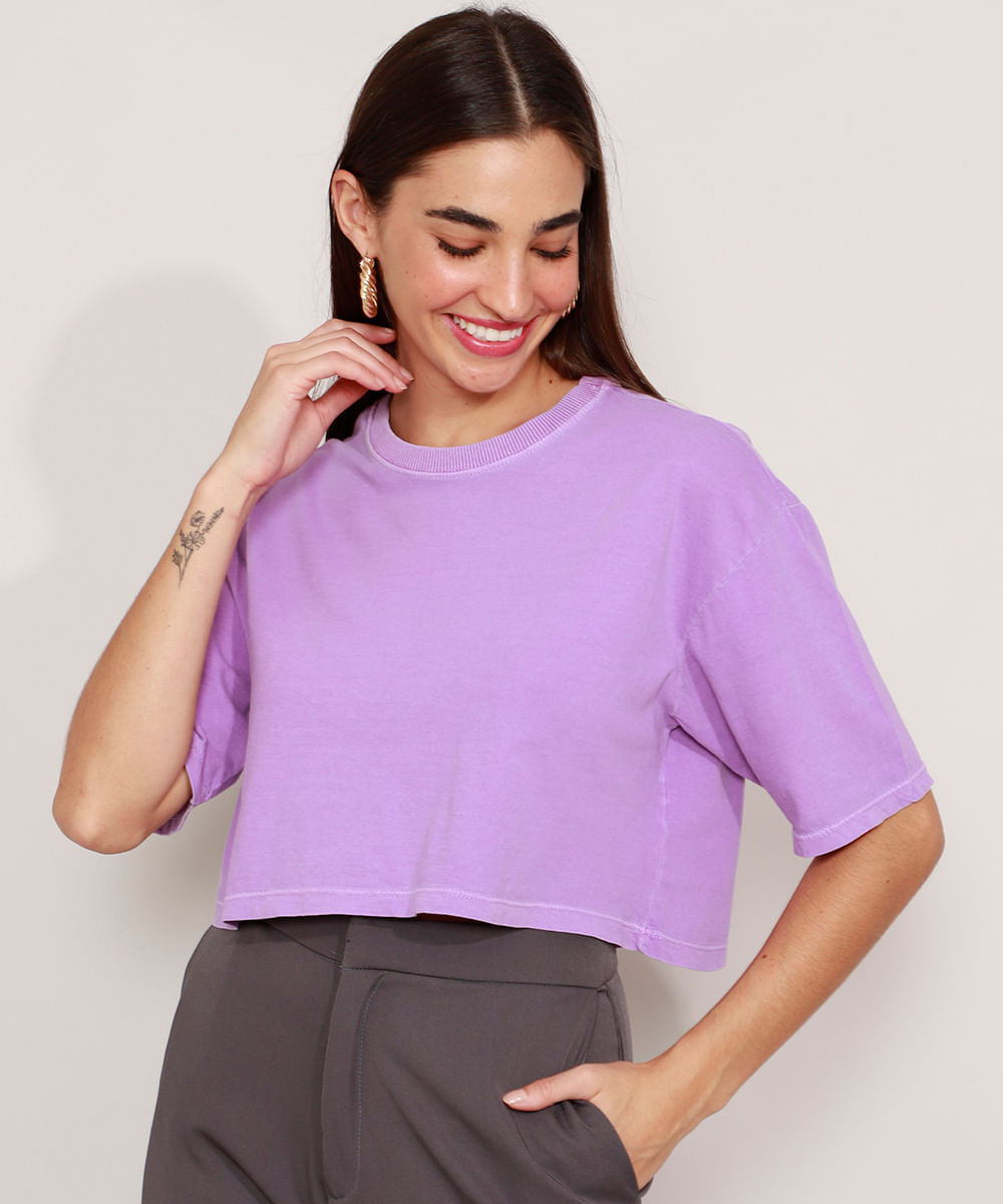 cropped oversize t shirt