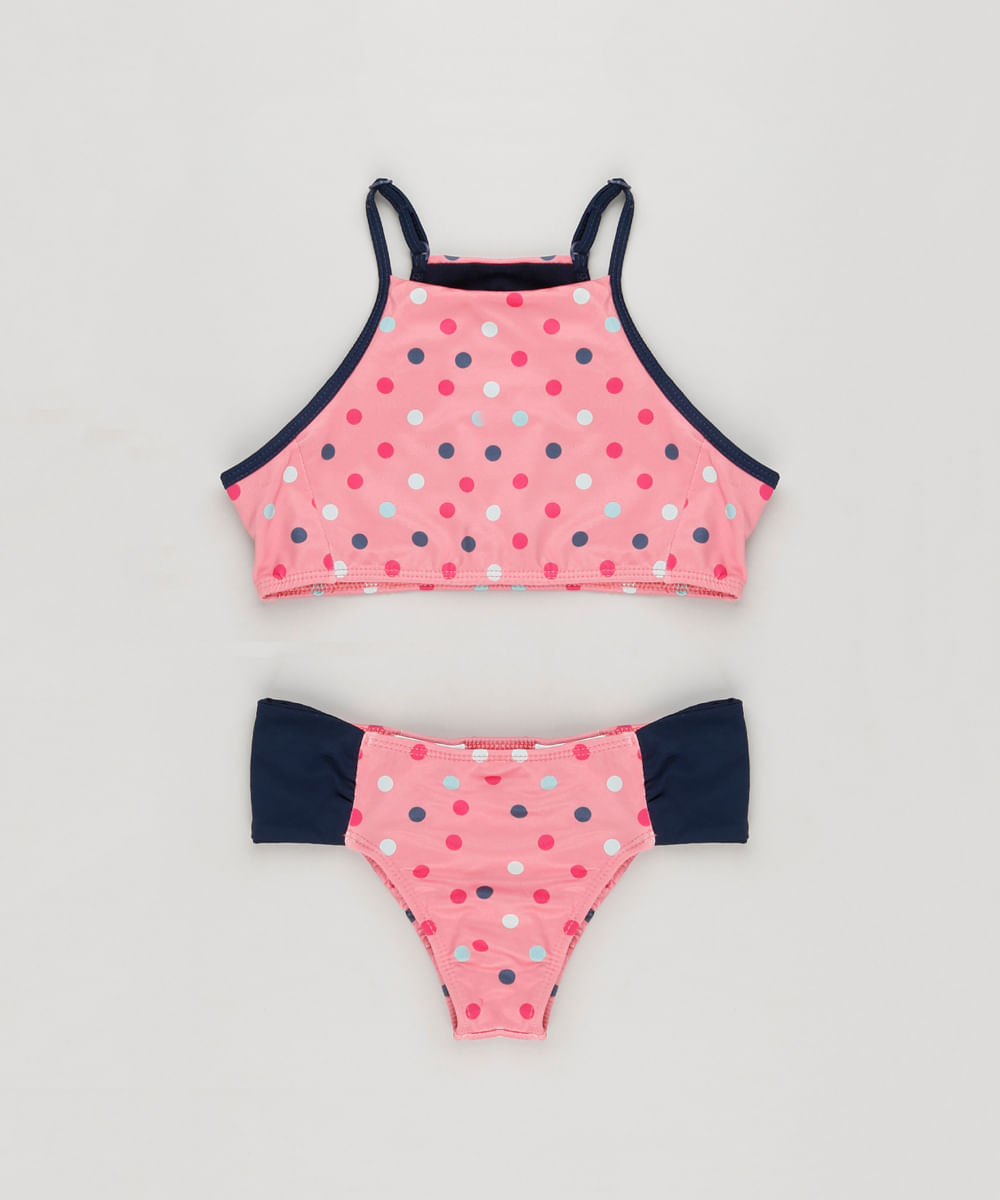 Biquini-Infantil-Estampado-de-Poas-Rosa-9036883-Rosa_1