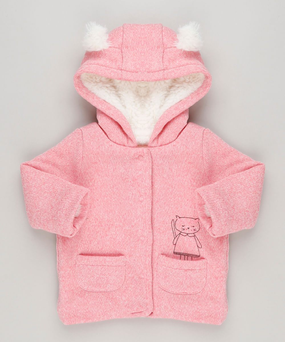 Casaco-Infantil-com-Pelo-Capuz-com-Orelhinhas-em-Trico-Rosa-8878536-Rosa_1