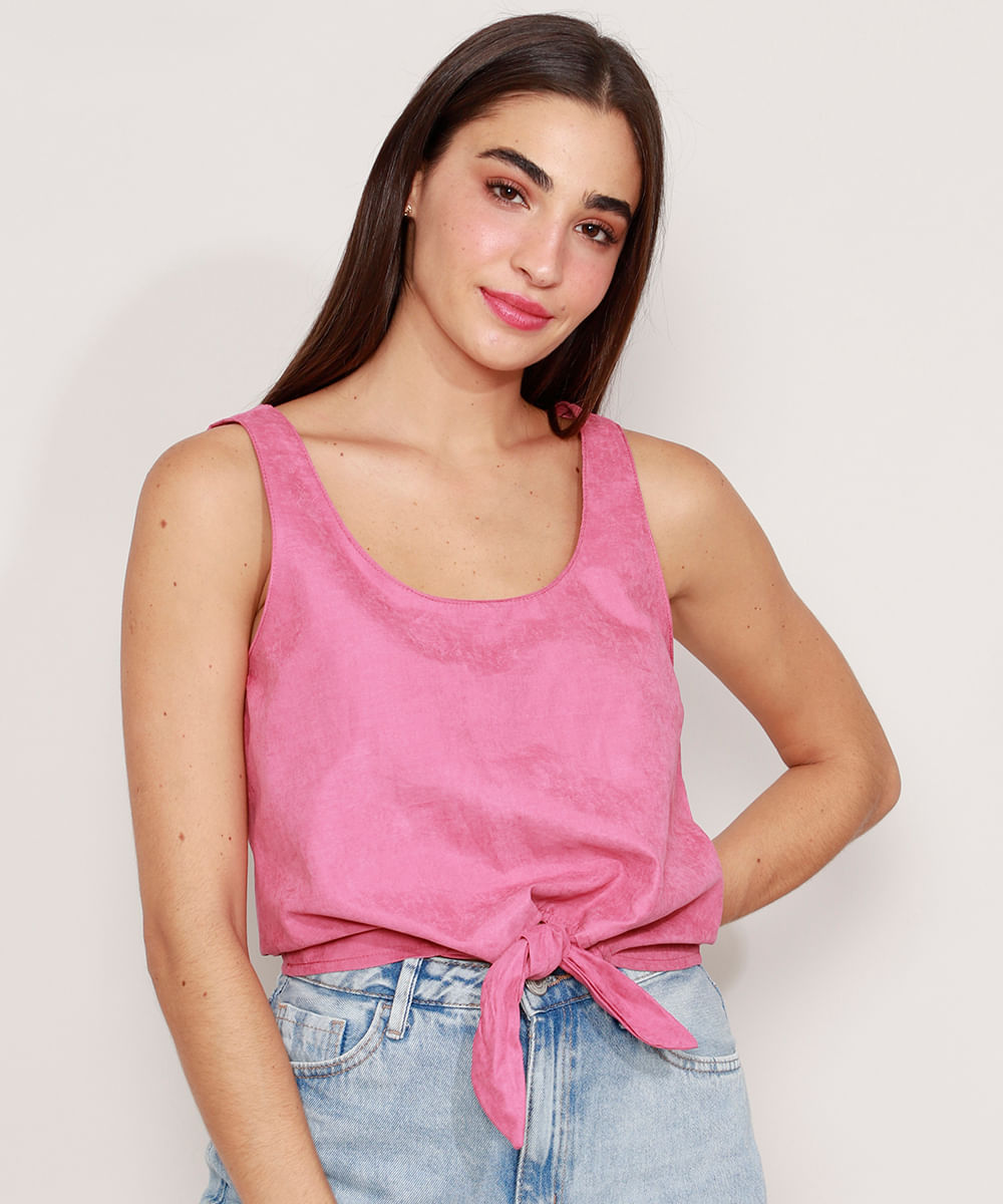 Regata-Texturizada-com-No-Decote-Redondo-Rosa-9976765-Rosa_1
