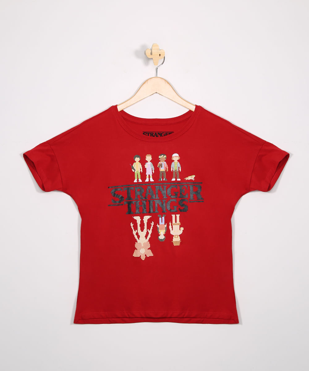 blusa stranger things vermelha