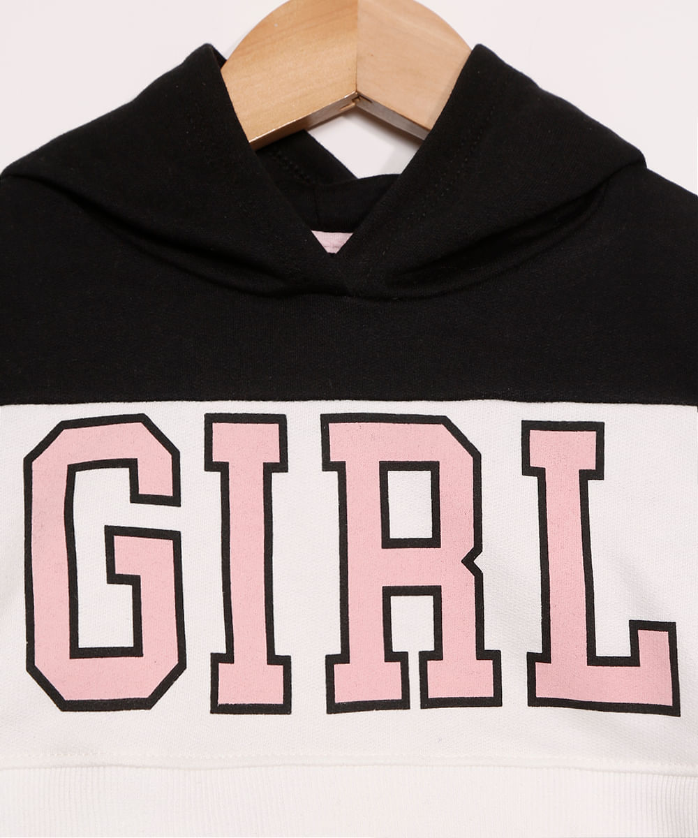 crop moletom com capuz for girls