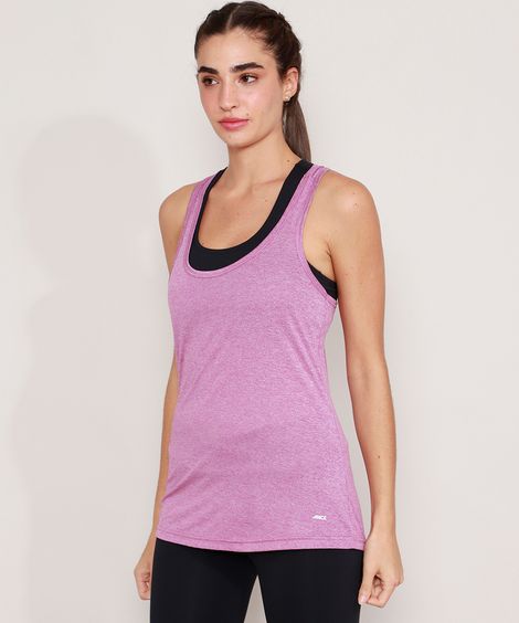 regata esportiva básica decote nadador - roxo médio