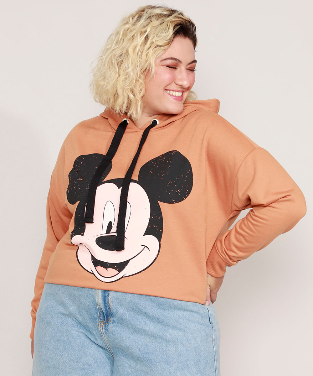 disney moletom com capuzs plus size