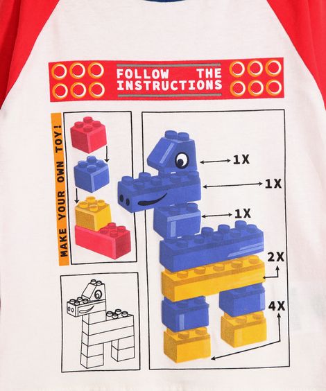 Pijama Infantil Cachorro Manga Longa Brandili Vermelho