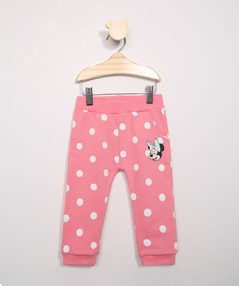 Calca-Infantil-de-Moletom-Jogger-Minnie-Estampada-Poa-Rosa-9971395-Rosa_1