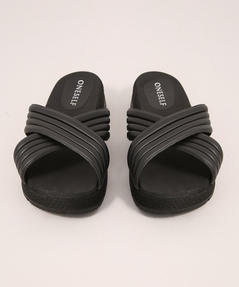 Rasteirinha-Feminina-Flatform-com-Tira-Cruzada-Oneself-Preta-9990707-Preto_6