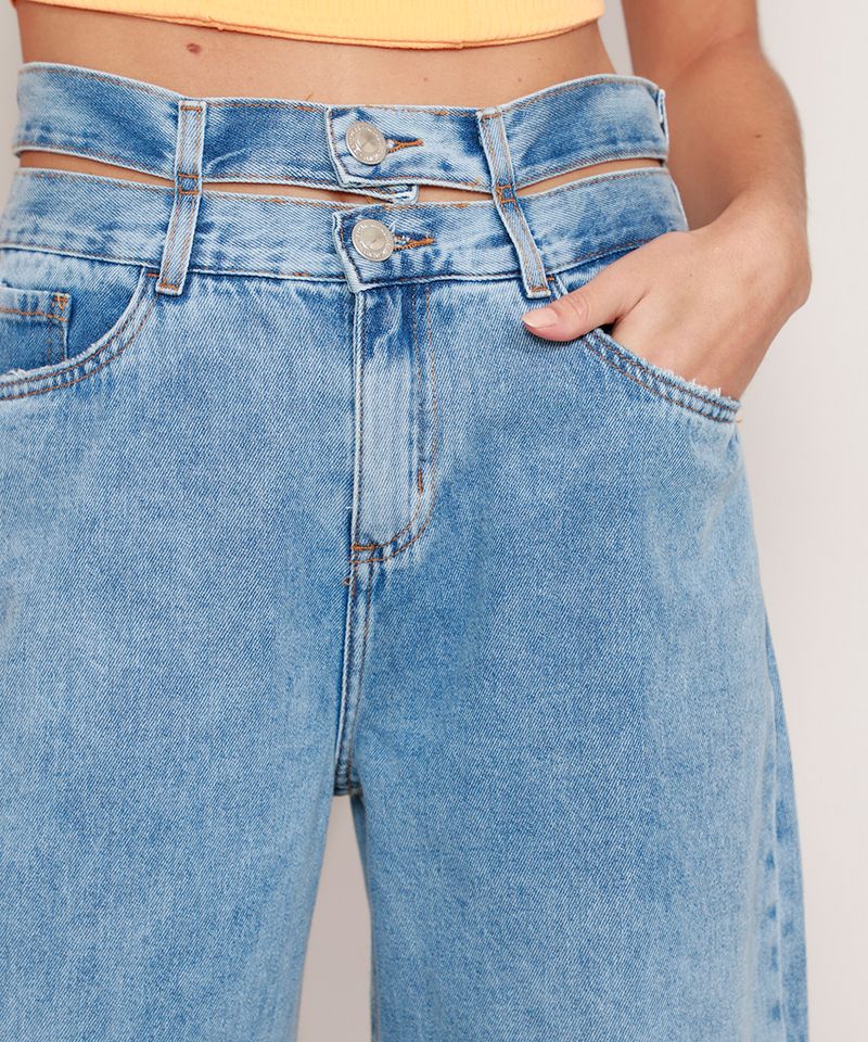 Calca-Wide-Jeans-Cintura-Super-Alta-com-Cos-Duplo-Azul-Medio-9985478-Azul_Medio_4