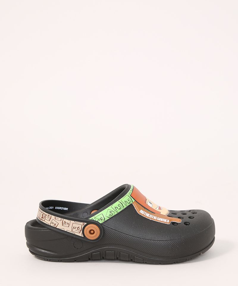 Babuche-Infantil-Authentic-Games-Pixel-Grendene-Preta-9990603-Preto_5
