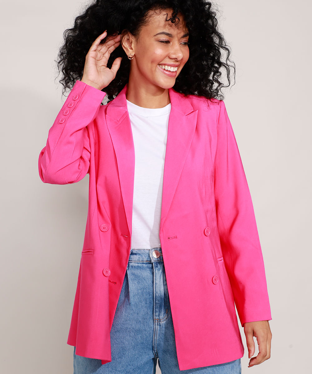 Blazer Alongado Pink