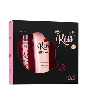 Kit Kiss Deo Colônia Feminina 30ml + Hidratante Corporal único