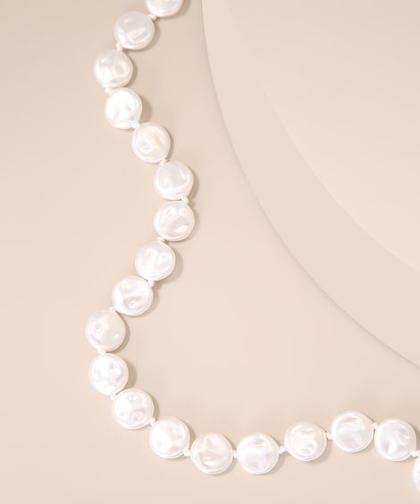 Colar de Pérolas Off White