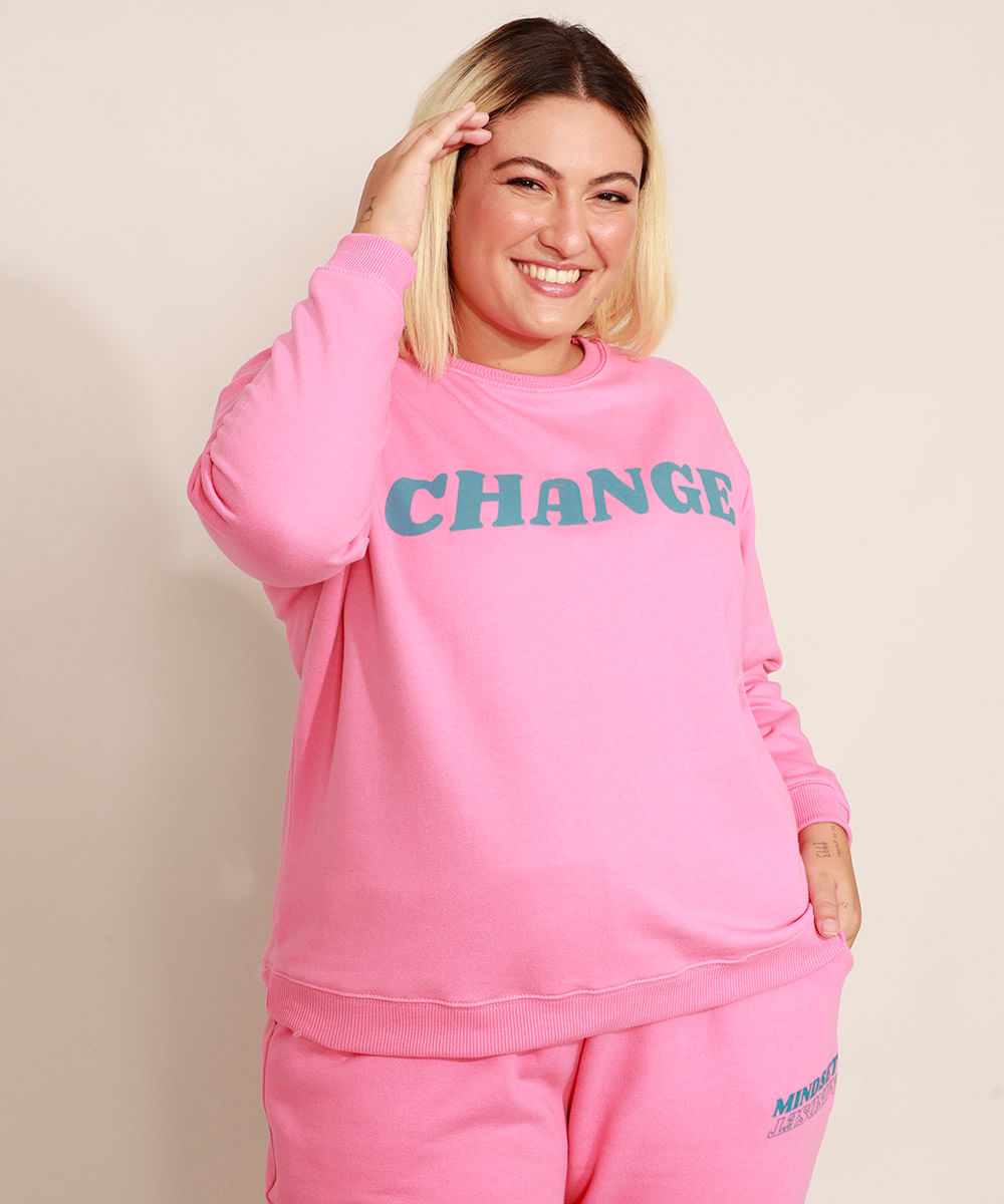 Blusao-Oversized-de-Moletom-Plus-Size--Change--Decote-Redondo-Mindset-Rosa-9993026-Rosa_1