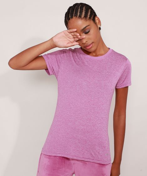 blusa esportiva ace manga curta roxa