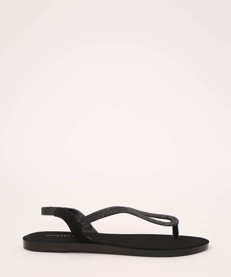 Rasteirinha-Feminina-com-Strass-Oneself-Preta-9992749-Preto_2