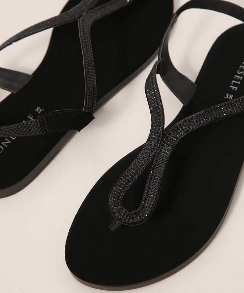 Rasteirinha-Feminina-com-Strass-Oneself-Preta-9992749-Preto_3