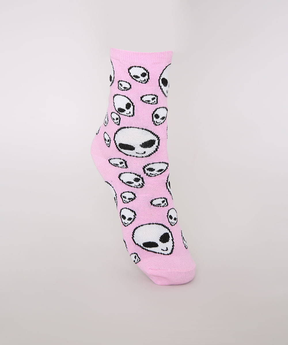 Meia-Cano-Alto-Divertida-Estampada-de-ET-Rosa-9985028-Rosa_1